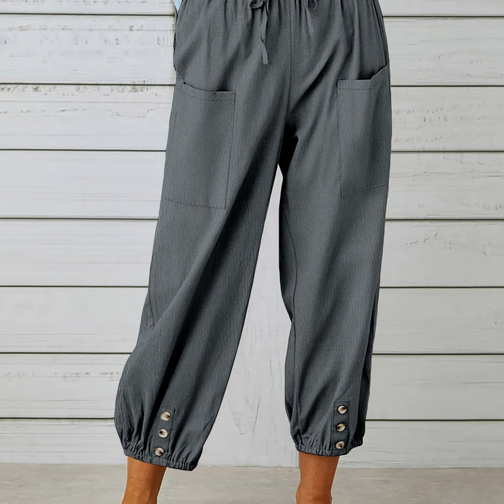 Wide Leg Capri Pants