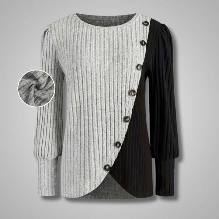 Kaia | Elegent Button Down Knit Longsleever