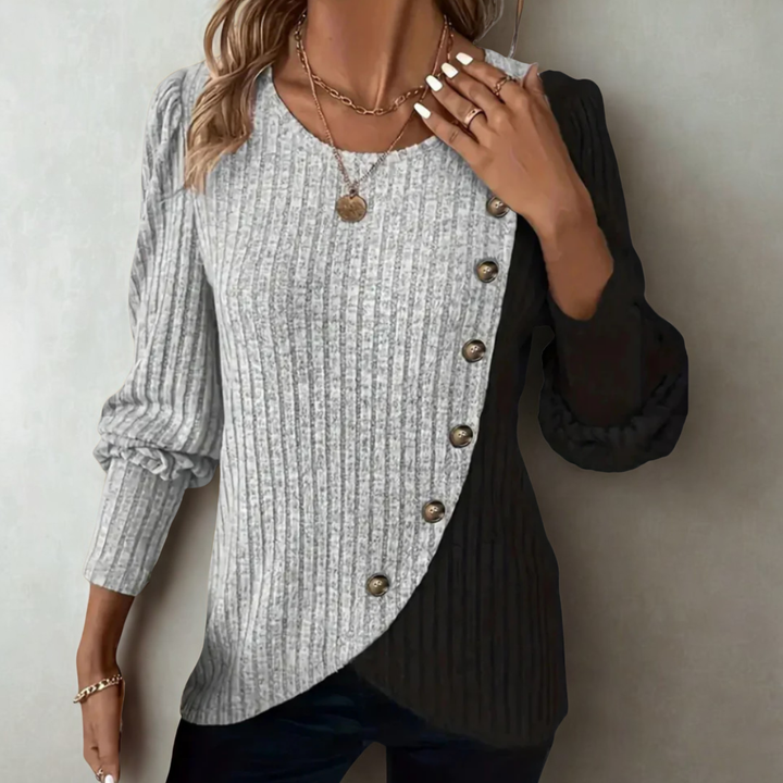 Kaia | Elegent Button Down Knit Longsleever