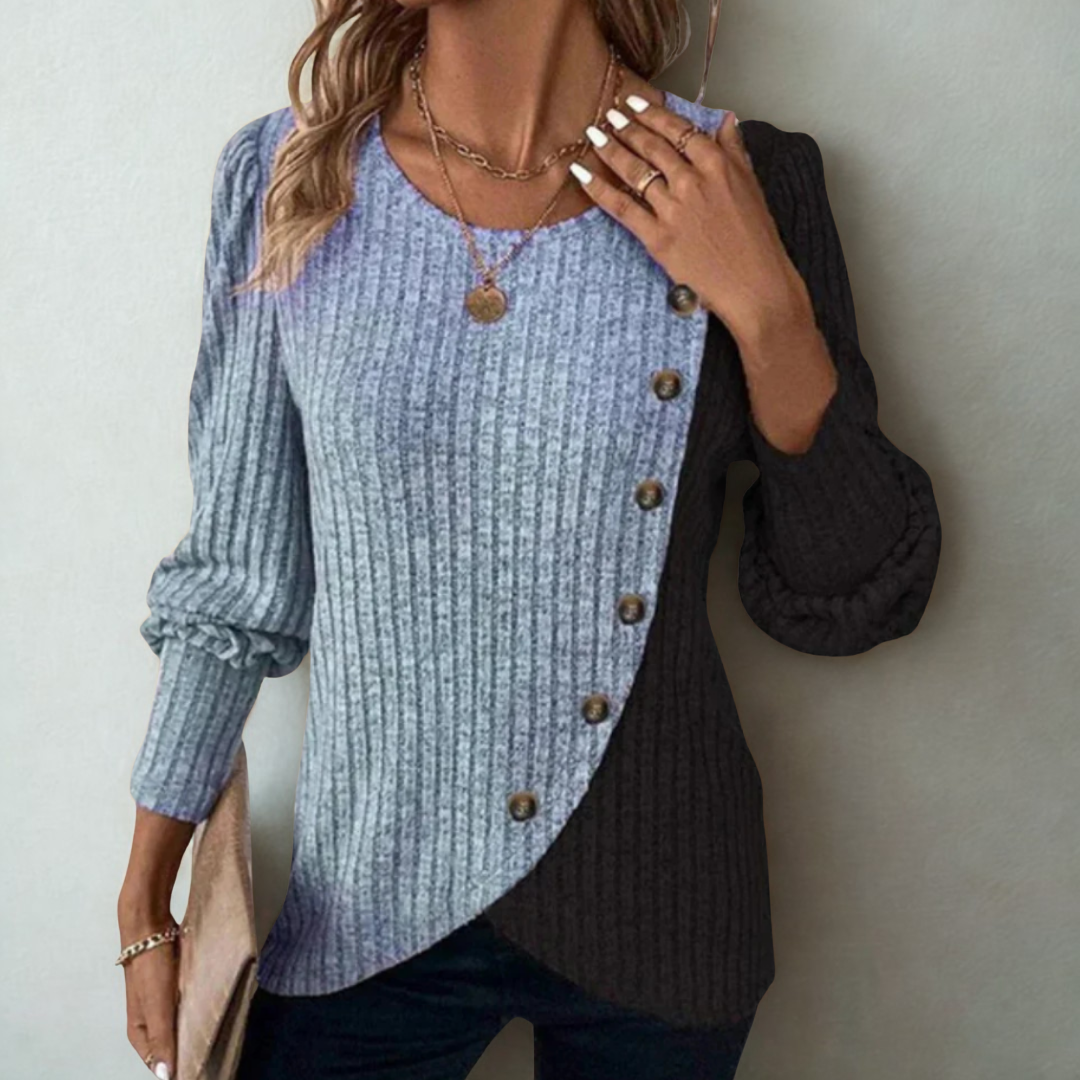 Kaia | Elegent Button Down Knit Longsleever