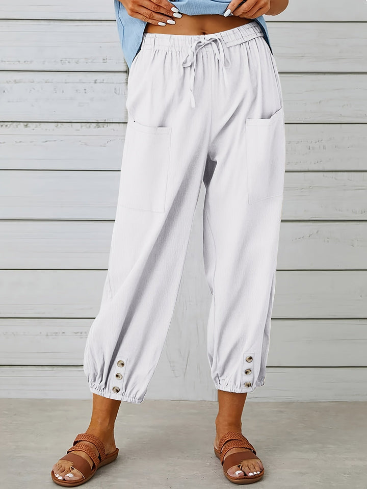 Wide Leg Capri Pants
